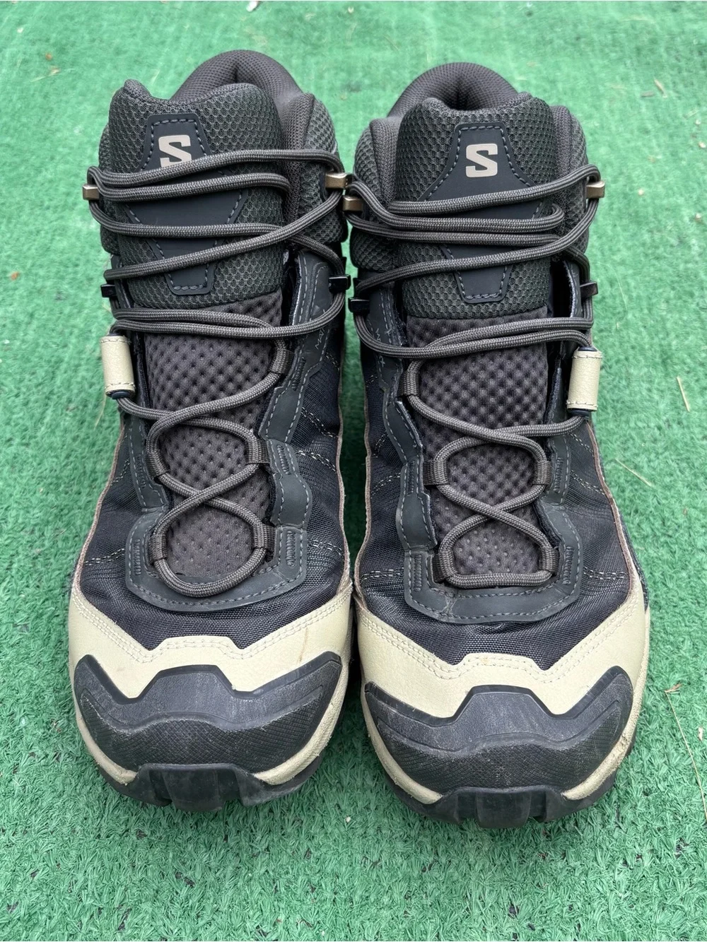Salomon Black and Tan Men's Trail Boots